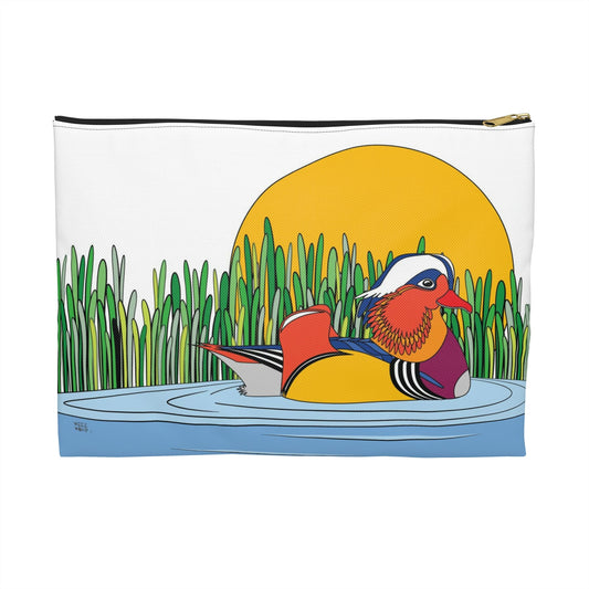 Mandarin Duck Travel Pouch Organizer Cosmetic Bag / Cosmetic Bags / Makeup Bags / Toiletry Bag / Waterproof Beauty Bag - WeezWomp