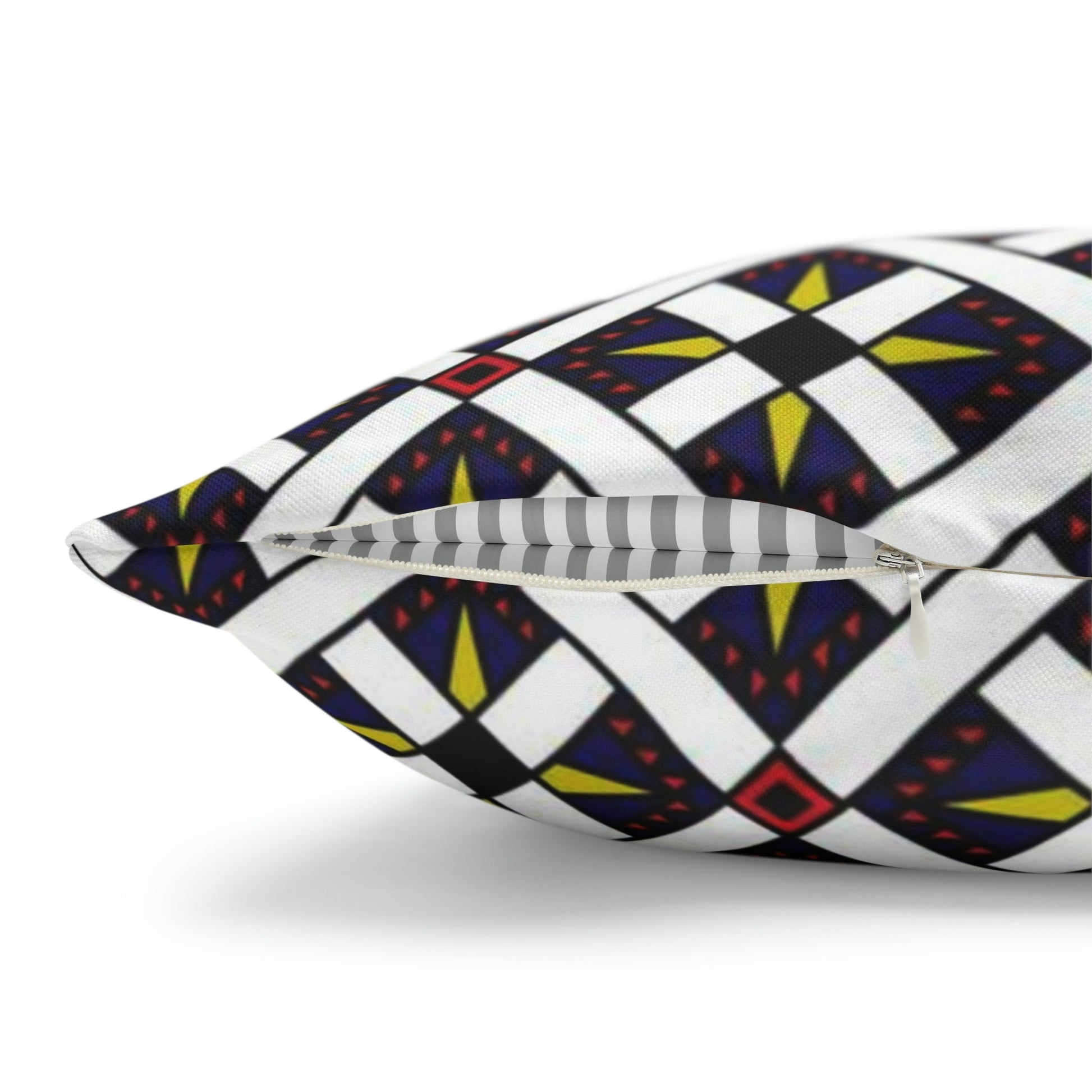 Roman Roads in Black and White Spun Polyester Square Pillow Case - WeezWomp