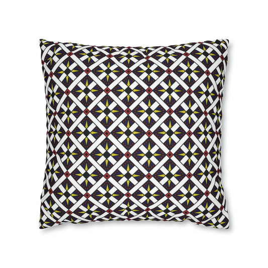 Roman Roads in Black and White Spun Polyester Square Pillow Case - WeezWomp