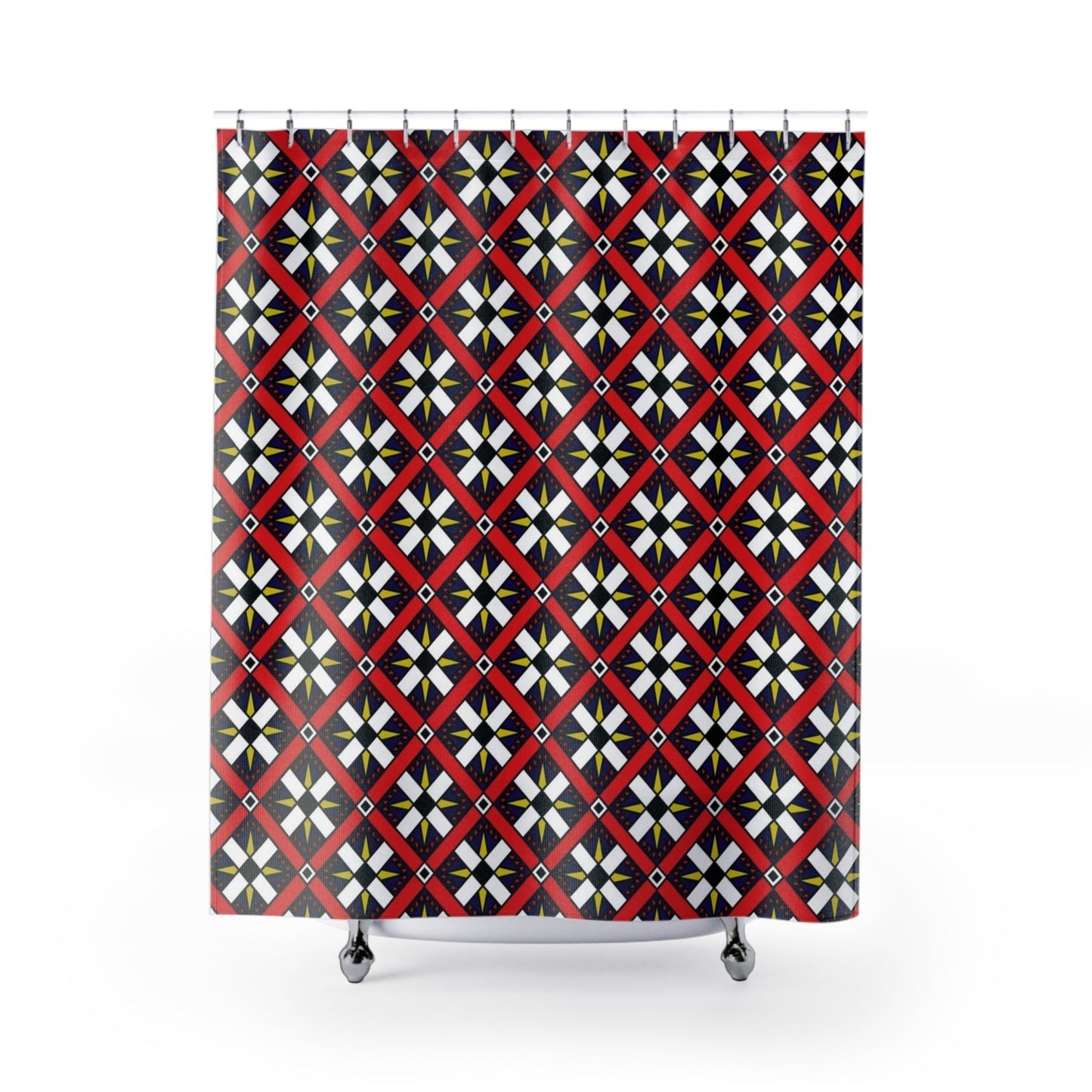 Roman Roads Shower Curtain, Stylish Bath Decor, Whimsical Shower Curtains, Modern Shower Curtains, Fun Shower Curtains - WeezWomp