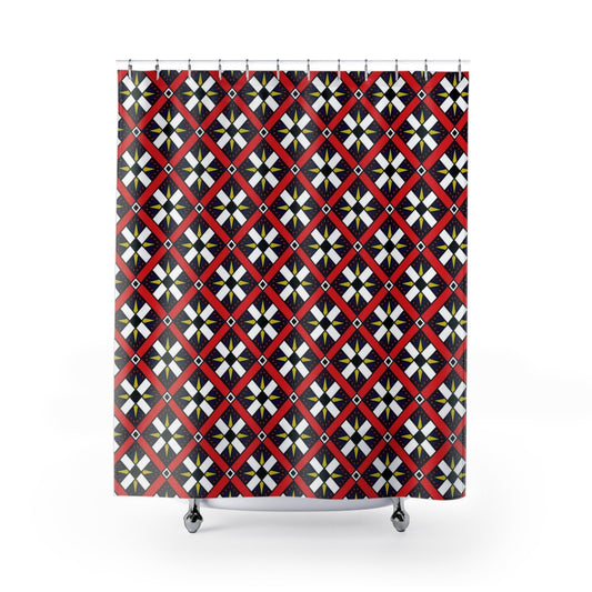 Roman Roads Shower Curtain, Stylish Bath Decor, Whimsical Shower Curtains, Modern Shower Curtains, Fun Shower Curtains - WeezWomp