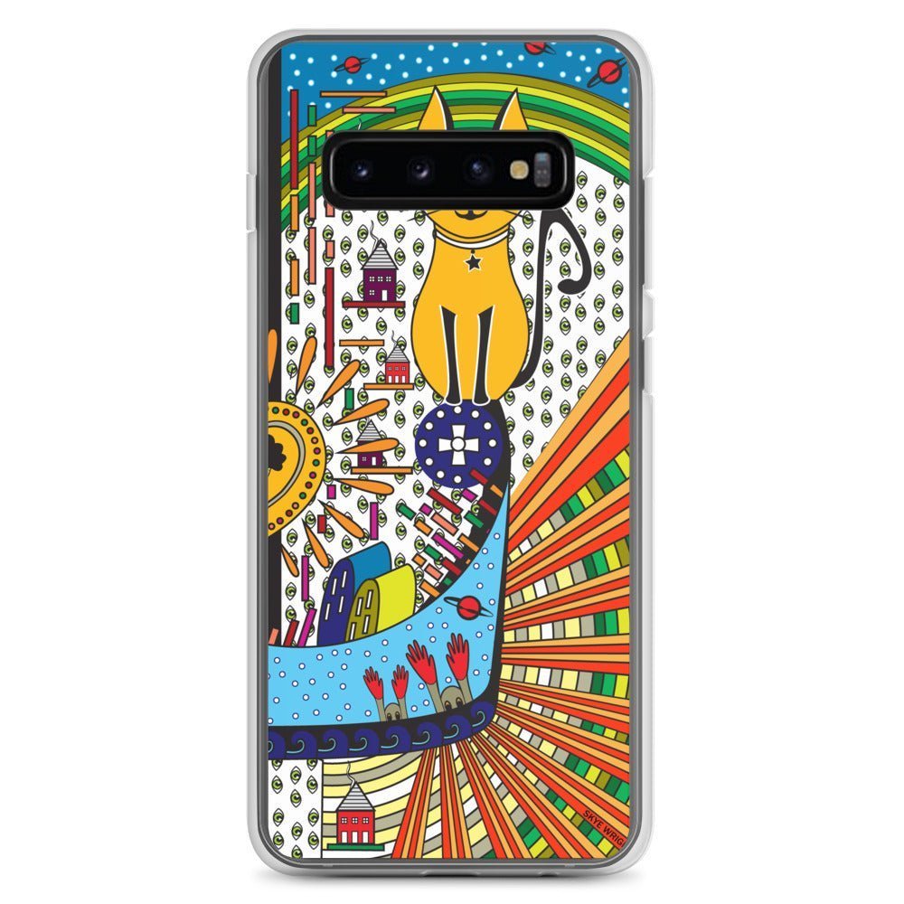 Samsung Galaxy Phone Case Accessory S10 S10+ S10e S20 S20p S20u - Cat Invasion - WeezWomp