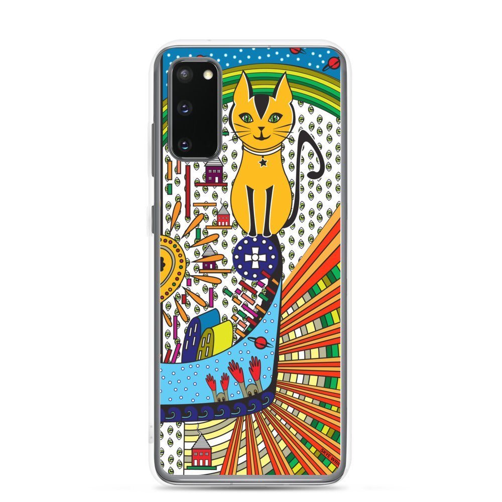 Samsung Galaxy Phone Case Accessory S10 S10+ S10e S20 S20p S20u - Cat Invasion - WeezWomp