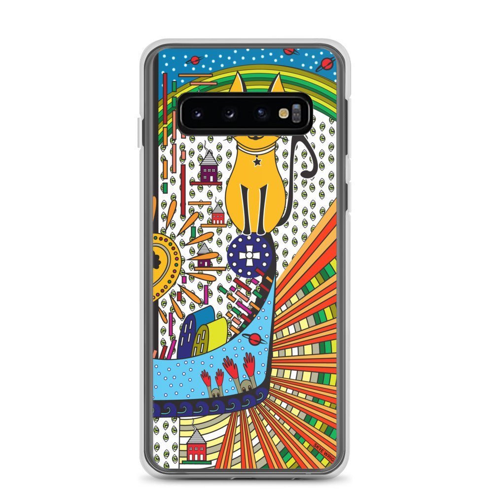 Samsung Galaxy Phone Case Accessory S10 S10+ S10e S20 S20p S20u - Cat Invasion - WeezWomp