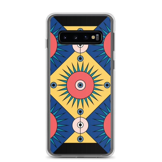 Samsung Galaxy Phone Case Accessory S10 S10+ S10e S20 S20p S20u - Deco Blue - WeezWomp