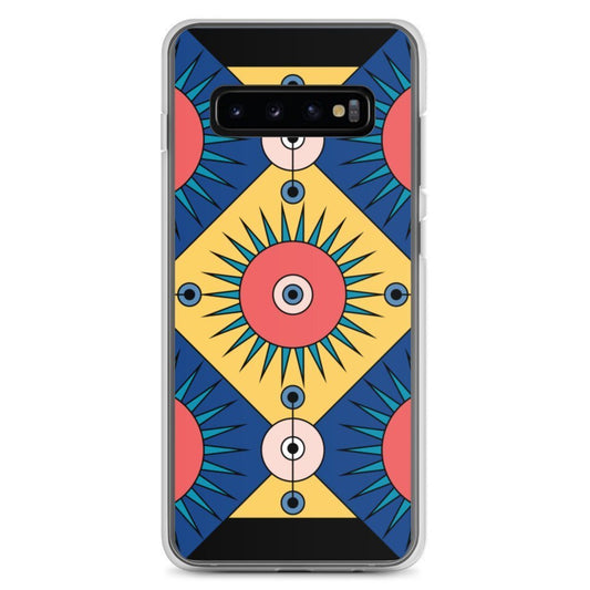Samsung Galaxy Phone Case Accessory S10 S10+ S10e S20 S20p S20u - Deco Blue - WeezWomp