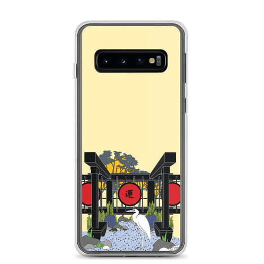Samsung Galaxy Phone Case Accessory S10 S10+ S10e S20 S20p S20u - Japanese Crane - WeezWomp