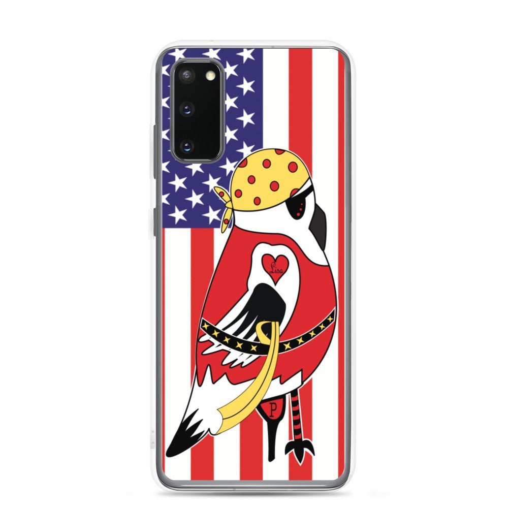 Samsung Galaxy Phone Case Accessory S10 S10+ S10e S20 S20p S20u - Pirate Parrot - WeezWomp