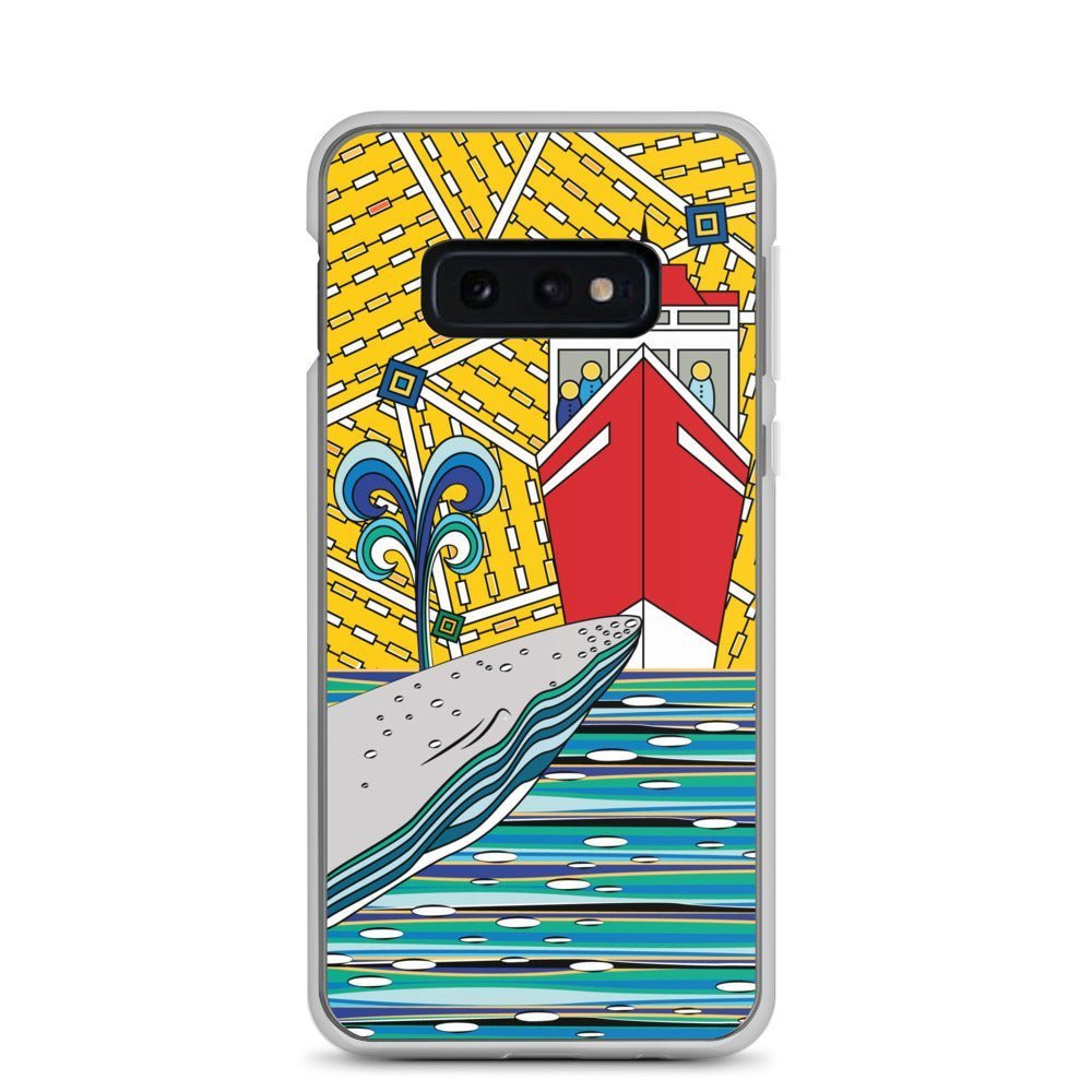 Samsung Galaxy Phone Case Accessory S10 S10+ S10e S20 S20p S20u - Whale Watching - WeezWomp