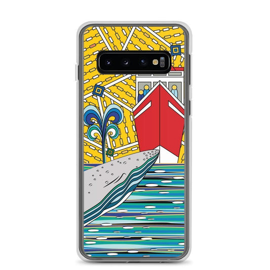 Samsung Galaxy Phone Case Accessory S10 S10+ S10e S20 S20p S20u - Whale Watching - WeezWomp