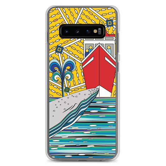 Samsung Galaxy Phone Case Accessory S10 S10+ S10e S20 S20p S20u - Whale Watching - WeezWomp