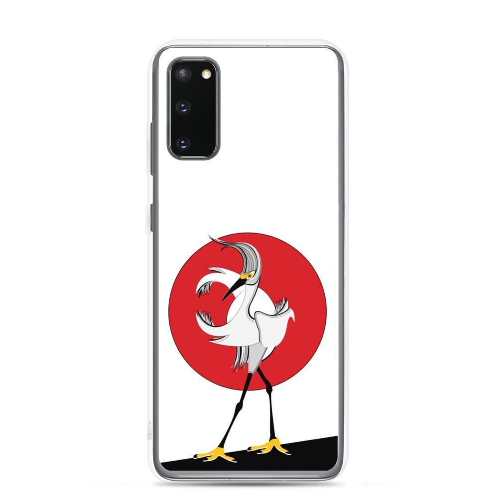 Samsung Galaxy Phone Case Accessory S10 S10+ S10e S20 S20p S20u - Egret Bird - WeezWomp