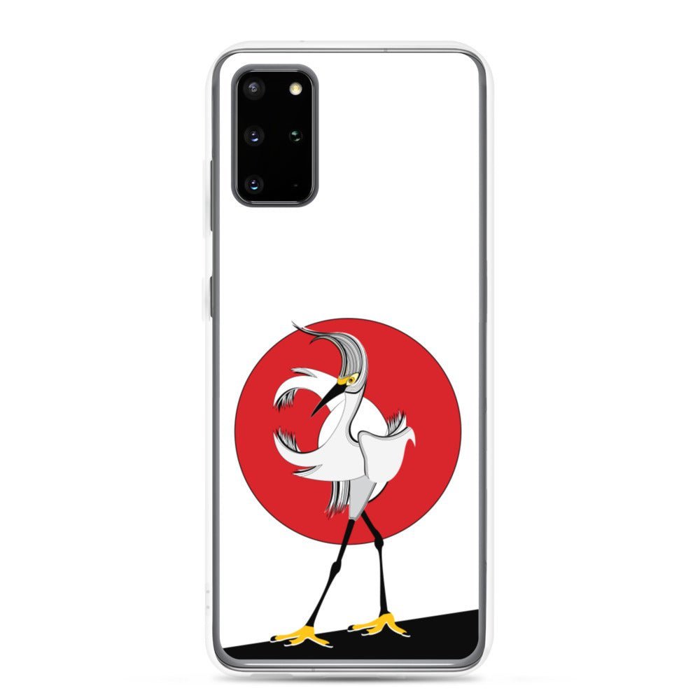 Samsung Galaxy Phone Case Accessory S10 S10+ S10e S20 S20p S20u - Egret Bird - WeezWomp