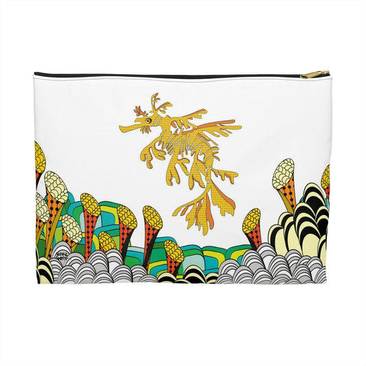 Seahorse Makeup Pouch Organizer Cosmetic Bag Accessory Travel Pouch / Cosmetic Bags / Makeup Bags / Toiletry Bag / Waterproof Beauty Bag - WeezWomp