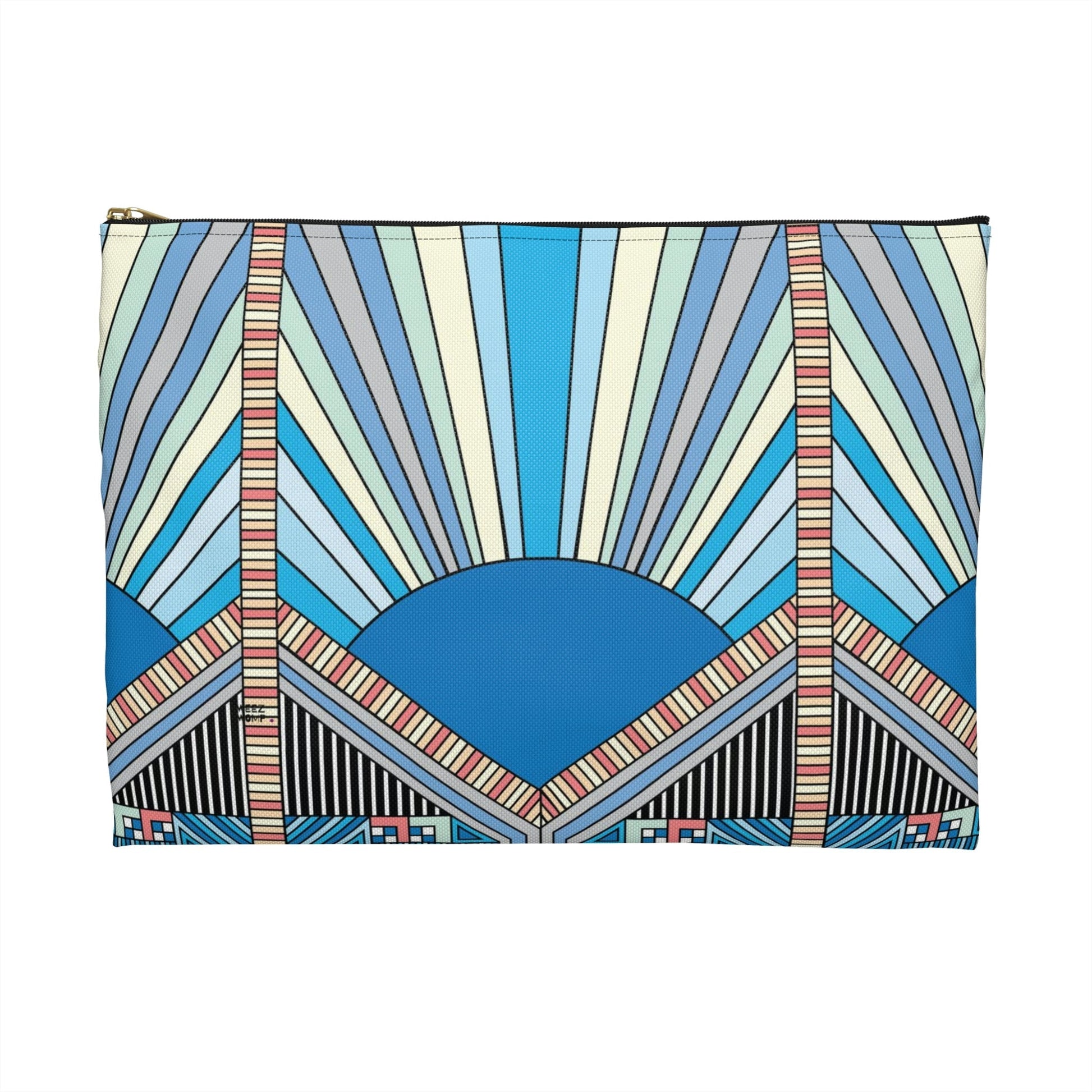 Sunrise Makeup 8 x 11 Pouch Organizer Cosmetic Bag Accessory Travel Pouch / Cosmetic Bags / Makeup Bags / Toiletry Bag / Waterproof Beauty Bag - WeezWomp