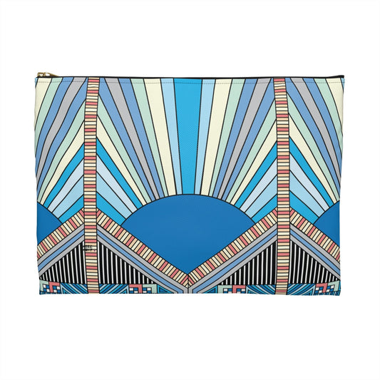 Sunrise Makeup 8 x 11 Pouch Organizer Cosmetic Bag Accessory Travel Pouch / Cosmetic Bags / Makeup Bags / Toiletry Bag / Waterproof Beauty Bag - WeezWomp