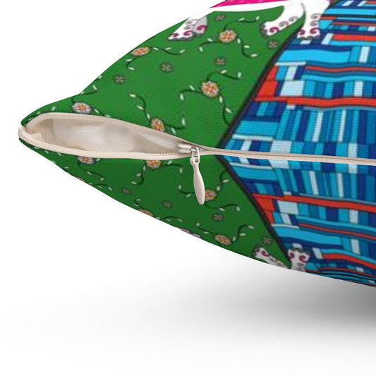 The Wedding Spun Polyester Square Pillow by WeezWomp - WeezWomp