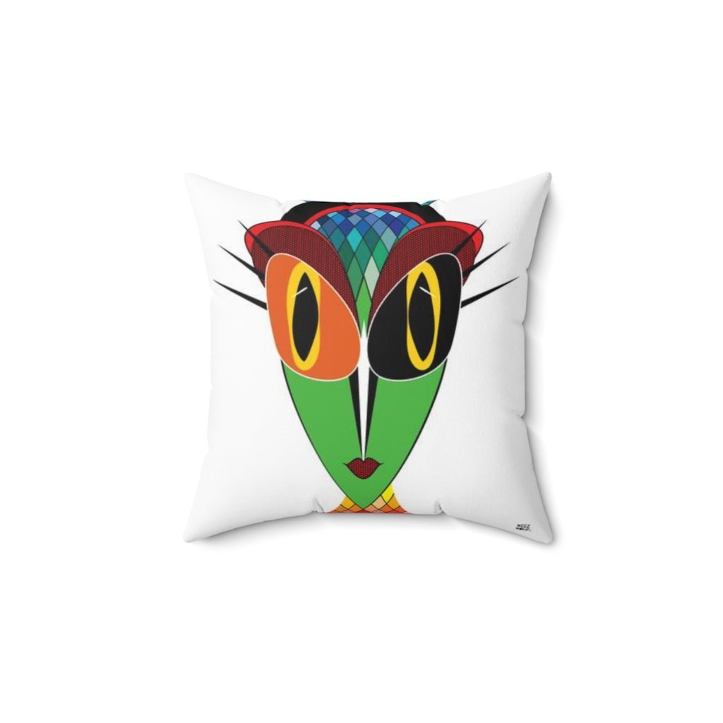 THROW PILLOW, Alien Pillow, Alien Decor, Fun Accent Pillows, Square Pillow, Home Decor - WeezWomp