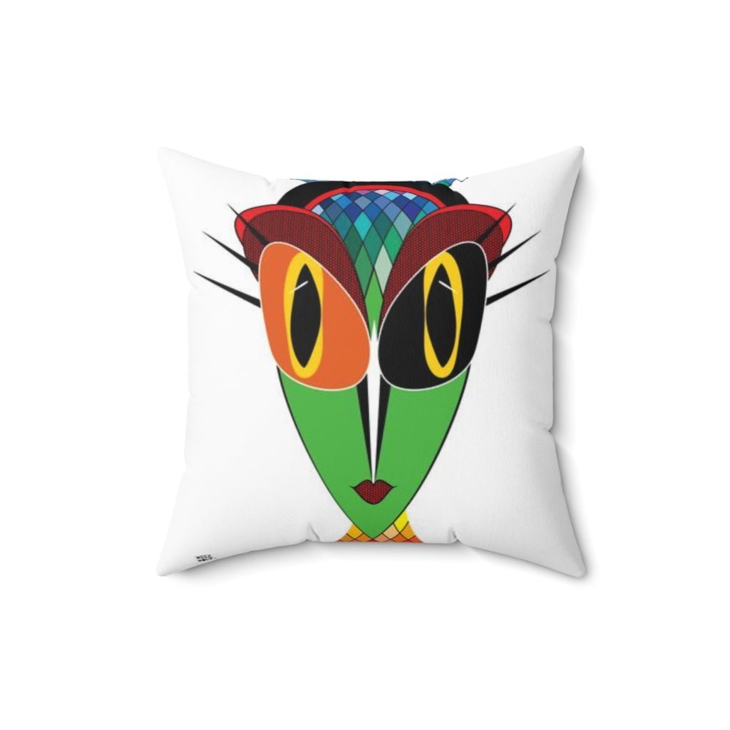 THROW PILLOW, Alien Pillow, Alien Decor, Fun Accent Pillows, Square Pillow, Home Decor - WeezWomp