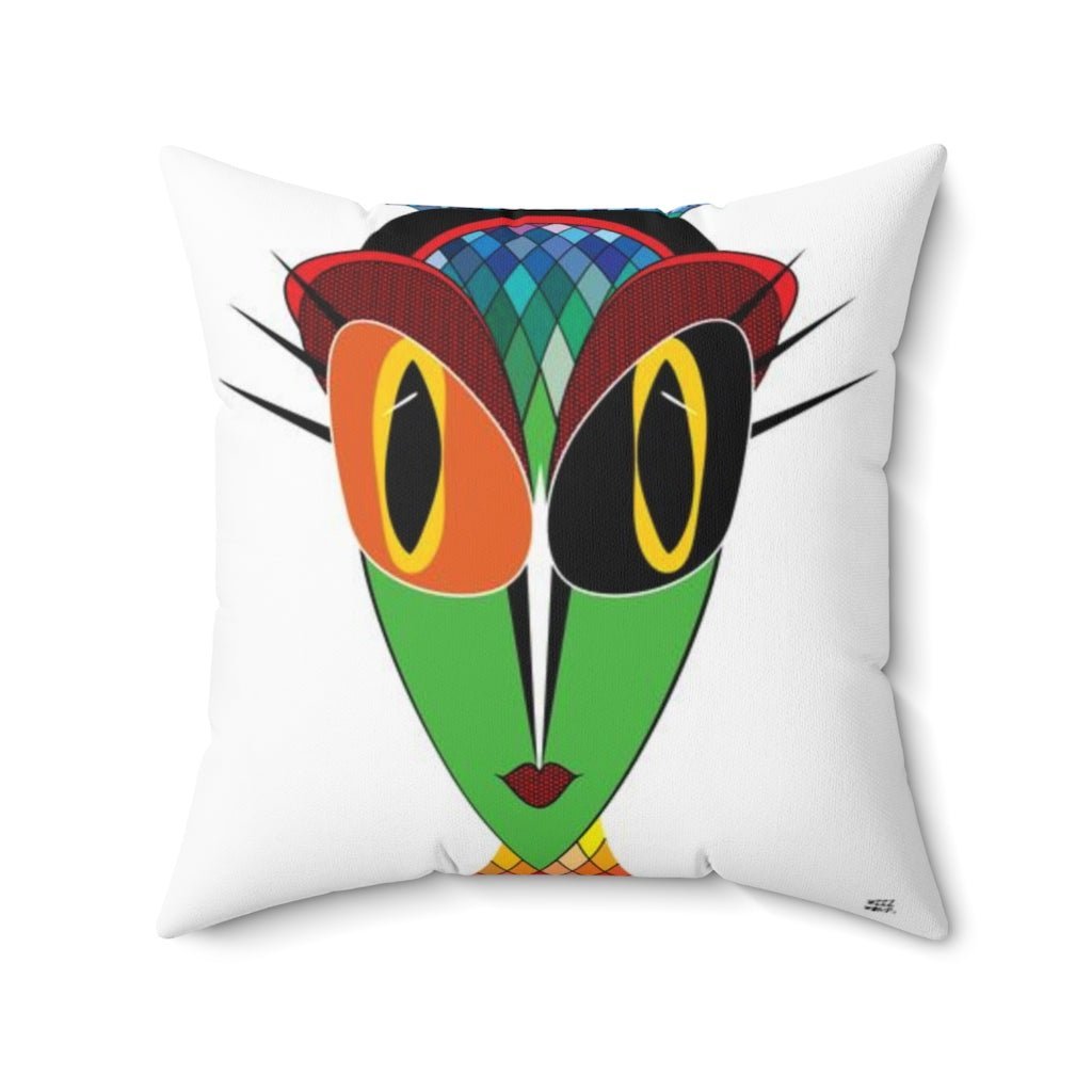 THROW PILLOW, Alien Pillow, Alien Decor, Fun Accent Pillows, Square Pillow, Home Decor - WeezWomp