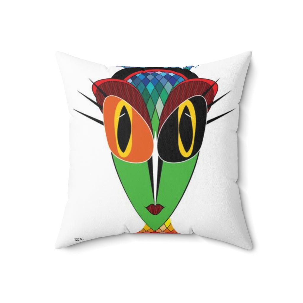 THROW PILLOW, Alien Pillow, Alien Decor, Fun Accent Pillows, Square Pillow, Home Decor - WeezWomp
