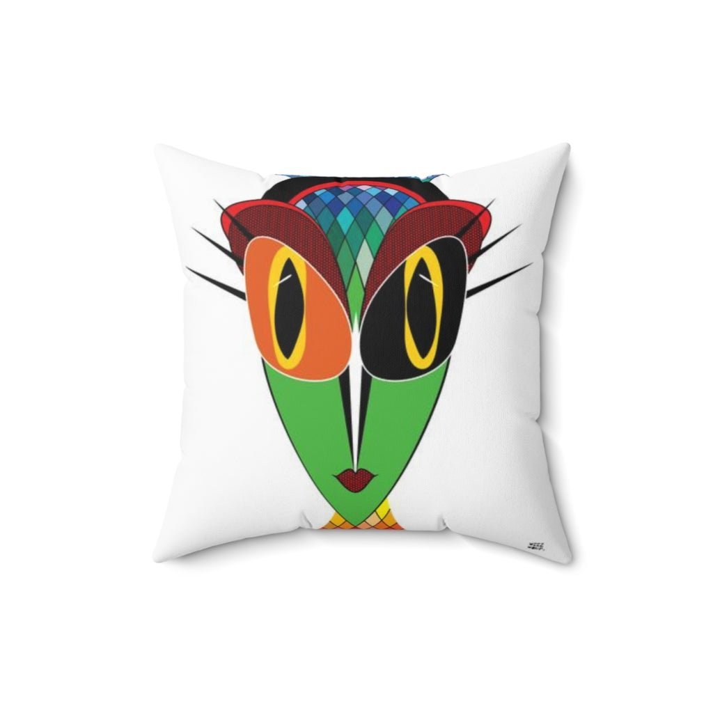 THROW PILLOW, Alien Pillow, Alien Decor, Fun Accent Pillows, Square Pillow, Home Decor - WeezWomp
