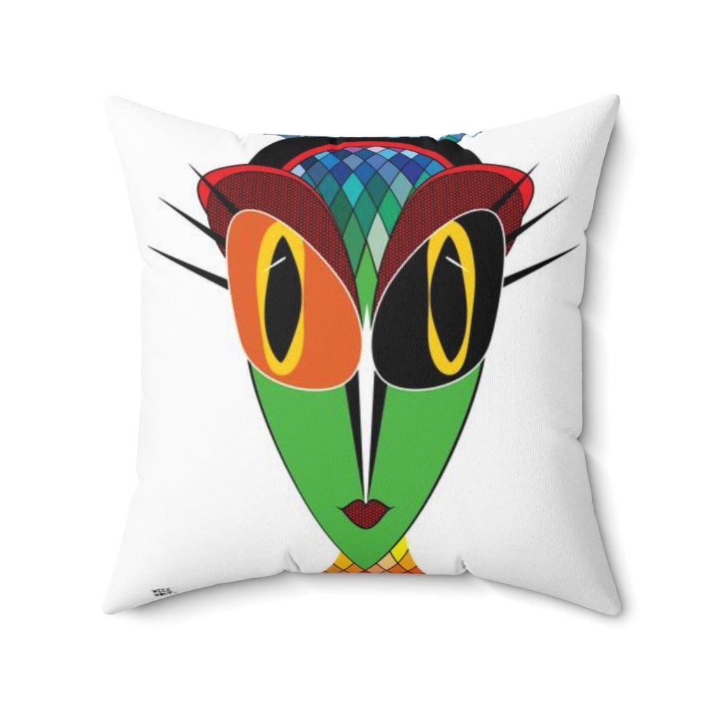 THROW PILLOW, Alien Pillow, Alien Decor, Fun Accent Pillows, Square Pillow, Home Decor - WeezWomp