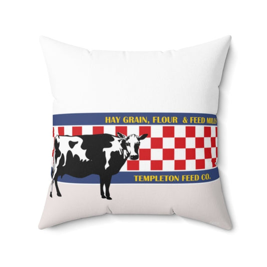 THROW PILLOW, Cow Pillow, Farmhouse Decor, Fun Accent Pillows, Square Pillow, Home Decor - WeezWomp