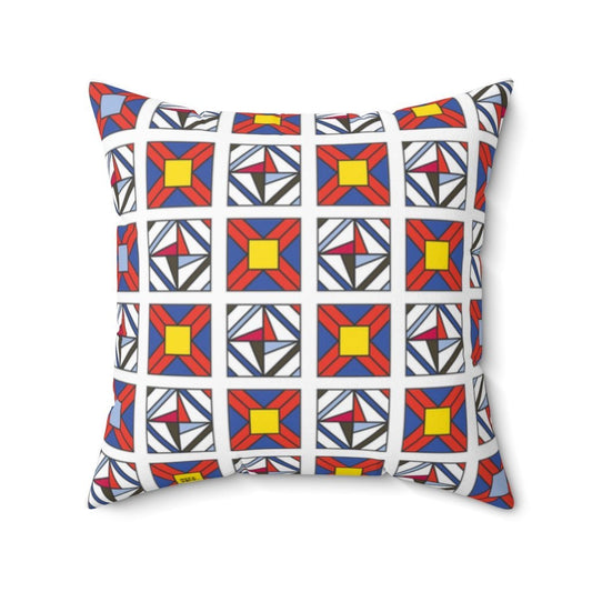 THROW PILLOW, Quilt Pillows, Farmhouse Decor, Accent Square Pillow, Retro Decor, Fun Home Decor, Star of Spring - WeezWomp