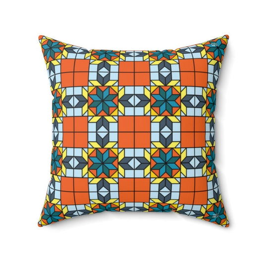 THROW PILLOW, Quilt Pillows, Farmhouse Decor, Accent Square Pillow, Retro Decor, Fun Home Decor, Stars - WeezWomp