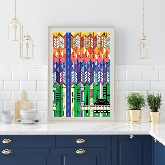 Wall Decor, Wall Art, Folk Art, Contemporary Art, Pop Art, Retro Art, Fine Art, Modern Art - WeezWomp